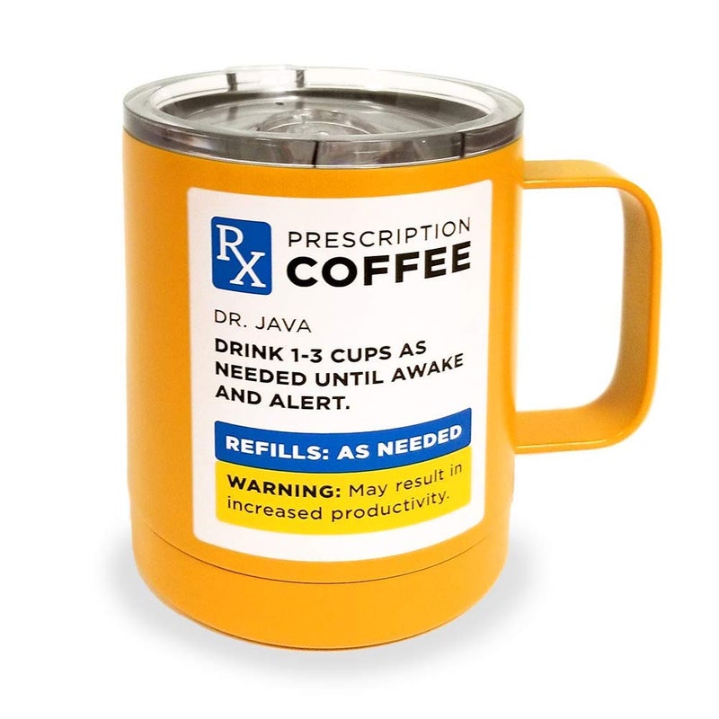 Wild Eye Designs Insulated Insulated Stainless Steel Double Wall Mug with Lid - RX Style 14 Fluid Oz - Image 1